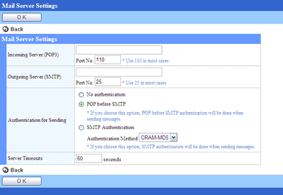 Initial Settings