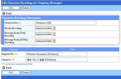 Encoding detail