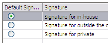 Select Signature