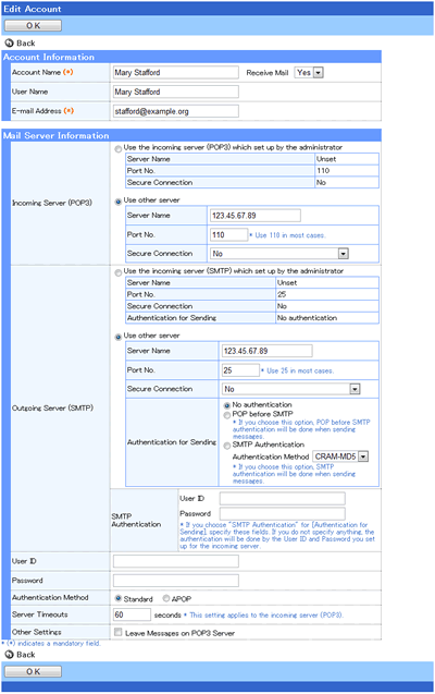 User Information