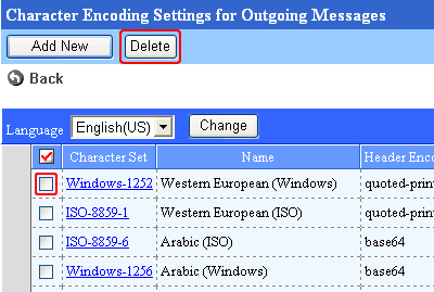 Delete Encodings