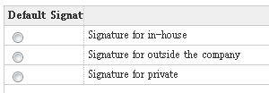 Select Signature