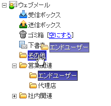 他のフォルダに移動する