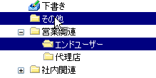 フォルダの移動