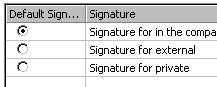 Select Signature