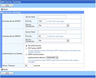 Initial Settings