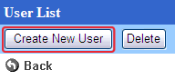 Create New User